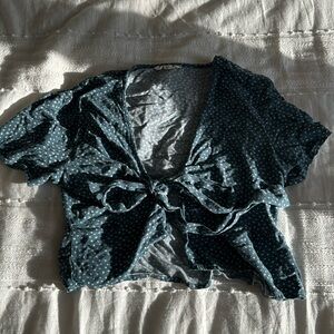 Cute green floral top